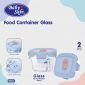 Baby Safe Glass Food Container 180ml 2pcs / Kontainer Makanan Bayi Kaca / Tempat Makanan Bayi / Tempat MPASI Kaca #3