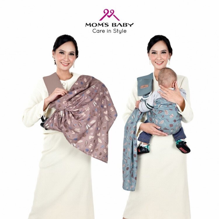 Gendongan Bayi Samping Multifungsi Moms Baby / Gendongan Samping Bayi / Gendongan Travelling / Gendongan Sling Bayi