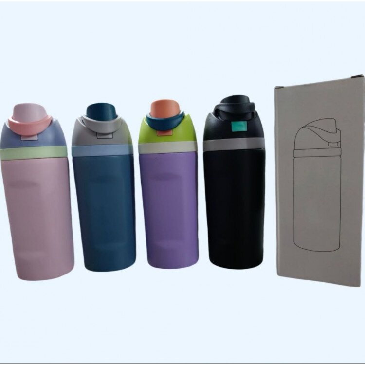 Botol Minum Tumbler Sedotan Termos Tahan Panas Dingin / Tumbler Bottle 2in1 Stainless Steel