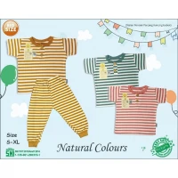 Ridges Setelan Baju Oblong Pendek Panjang Anak Salur Kancing Depan Bobok BIG SIZE 1-6 tahunan / Baju Tidur Anak Bobok Kancing Depan Big Size /