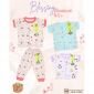 Setelan Baju Bayi Pendek Panjang Kancing Depan RIDGES Blessing Blossom Newborn - 1 tahunan SNI / Piyama Anak Adem Anak 0-1 tahunan / Baju Santai Anak Perempuan / Baju Tidur Anak Cewek #1