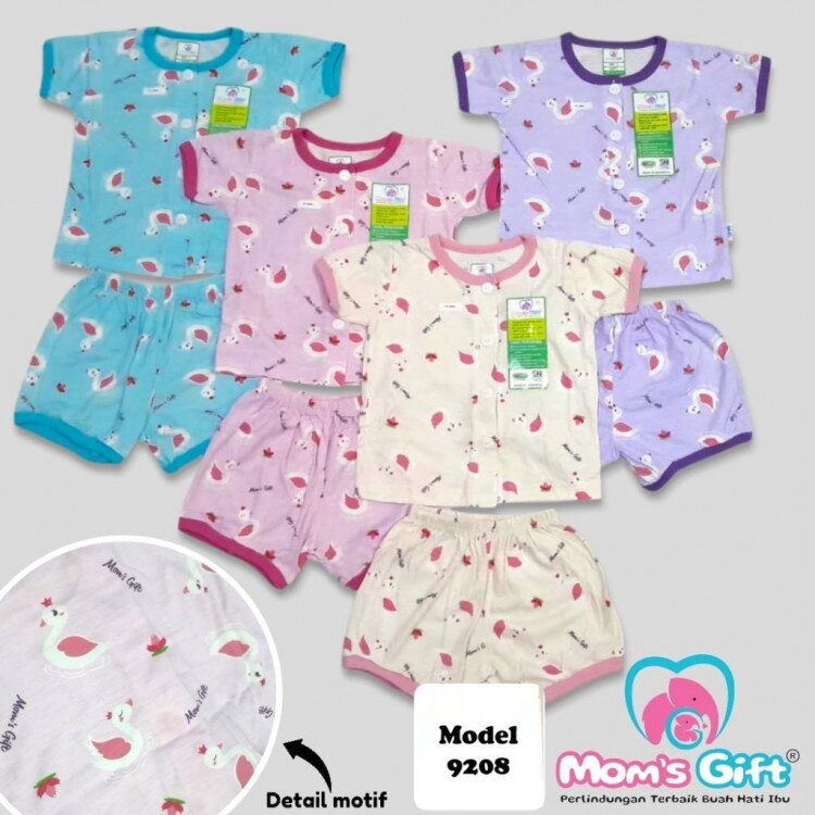 PROMO Paket Baju Bayi Setelan Anak Perempuan Moms Gift 9208 / Setelan Bayi Cewek / Setelan Anak Perempuan / Baju Bayi adem / Baju Santai