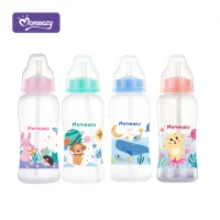 Botol Susu Bayi Sedotan MomEasy 270ml / Dot Bayi BPA Free Slim Neck / Botol Susu Sedotan Bayi