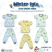 Setelan Baju Bayi Ridges Winter Iglo / Baju Tidur Anak Kancing Pundak Halus dan Adem / Baju Tidur Anak Nyaman Dipakai / Piyama Anak Laki-Laki