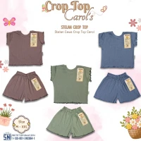 PROMO Paket Baju Bayi Setelan Anak Perempuan Ridges Crop Top / Setelan Bayi Cewek / Setelan Anak Perempuan / Baju Bayi adem / Baju Santai