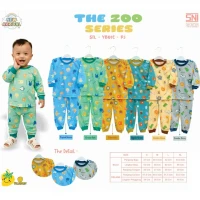Piyama Bayi Yellow Berry YB01C/ Setelan Baju Bayi Panjang Celana Panjang / Baju Anak Kancing Pundak / Baju Tidur Anak / Piyama Anak Unisex