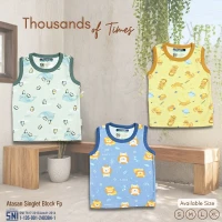 Promo Paket Baju Atasan Singlet Anak Ridges Motif Thousand Of Times 3pcs SNI