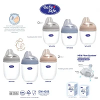 Botol Susu Bayi Baby Safe Off Center Wide Neck 150ml - 270ml