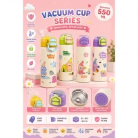 Botol Minum Tumbler Sedotan Termos Tahan Panas Dingin 500ml / Tumbler Bottle 2in1 Stainless Steel 2389
