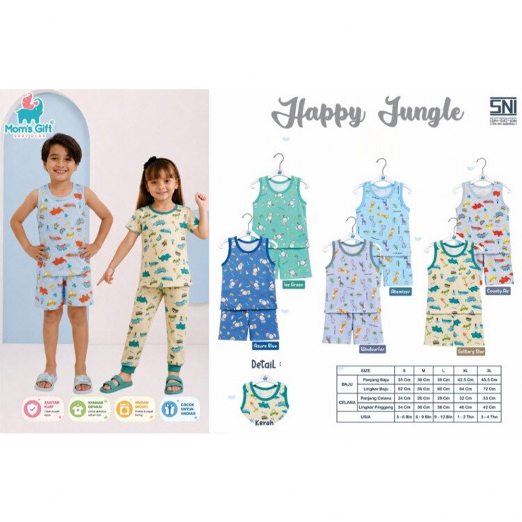 Paket Baju Bayi Setelan Singlet Kutung Kaos Anak Moms Gift Type AW 3pcs / Setelan Bayi Kutung / Setelan Bayi Laki-laki dan Perempuan / Baju