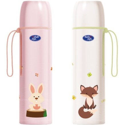 Termos Flask Air Panas Dingin Baby Safe 500ml Bermotif / Stainless Steel Vacuum Flask 500 ml