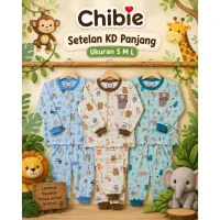 Paket Setelan Baju Bayi Panjang Kancing Depan Motif TypeB 3pcs SNI CB / Piyama Anak Adem Anak 0-1 tahunan/ Baju Santai Anak / Baju Tidur