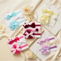 Bandana Bayi Pita Anak 3pcs / Headband Anak / Aksesoris Rambut Bayi Anak Perempuan Manis Lucu