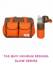 Tas Bayi Sedang + Tempat Botol Glow Series